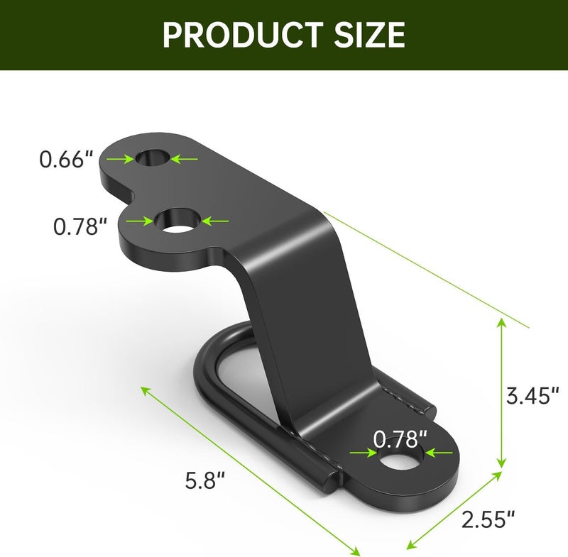 YanTuo ATV/UTV Three-Way Hitch, Heavy Duty Universal ATV Hitch Attachments, Trailer Hitch Adapter - Image 3